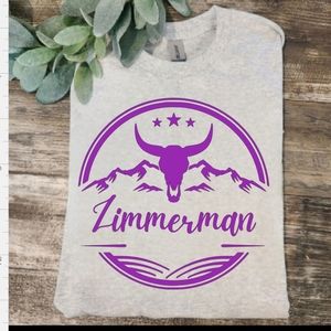 Bailey Zimmerman shirt country music popular trending bull skull